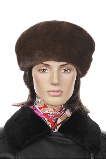 Шапка женская из норки