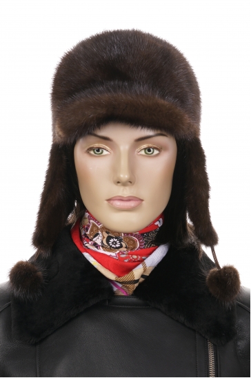 Шапка женская из норки